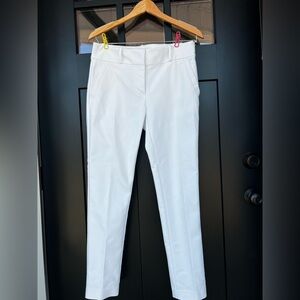 LOFT Outlet Women's size 4 White Modern Skinny Ankle Dress Pants Casual Slim